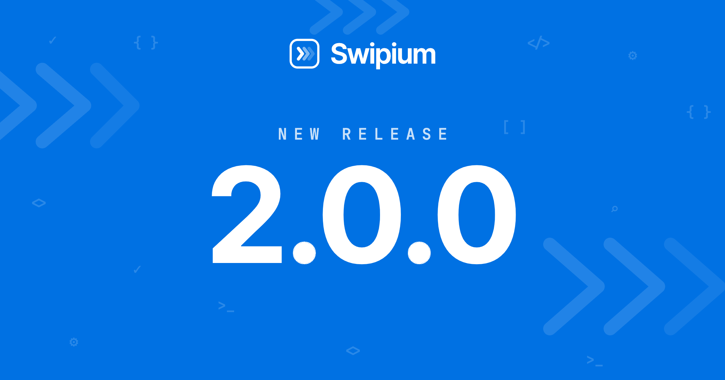Swipium 2.0.0 new release banner