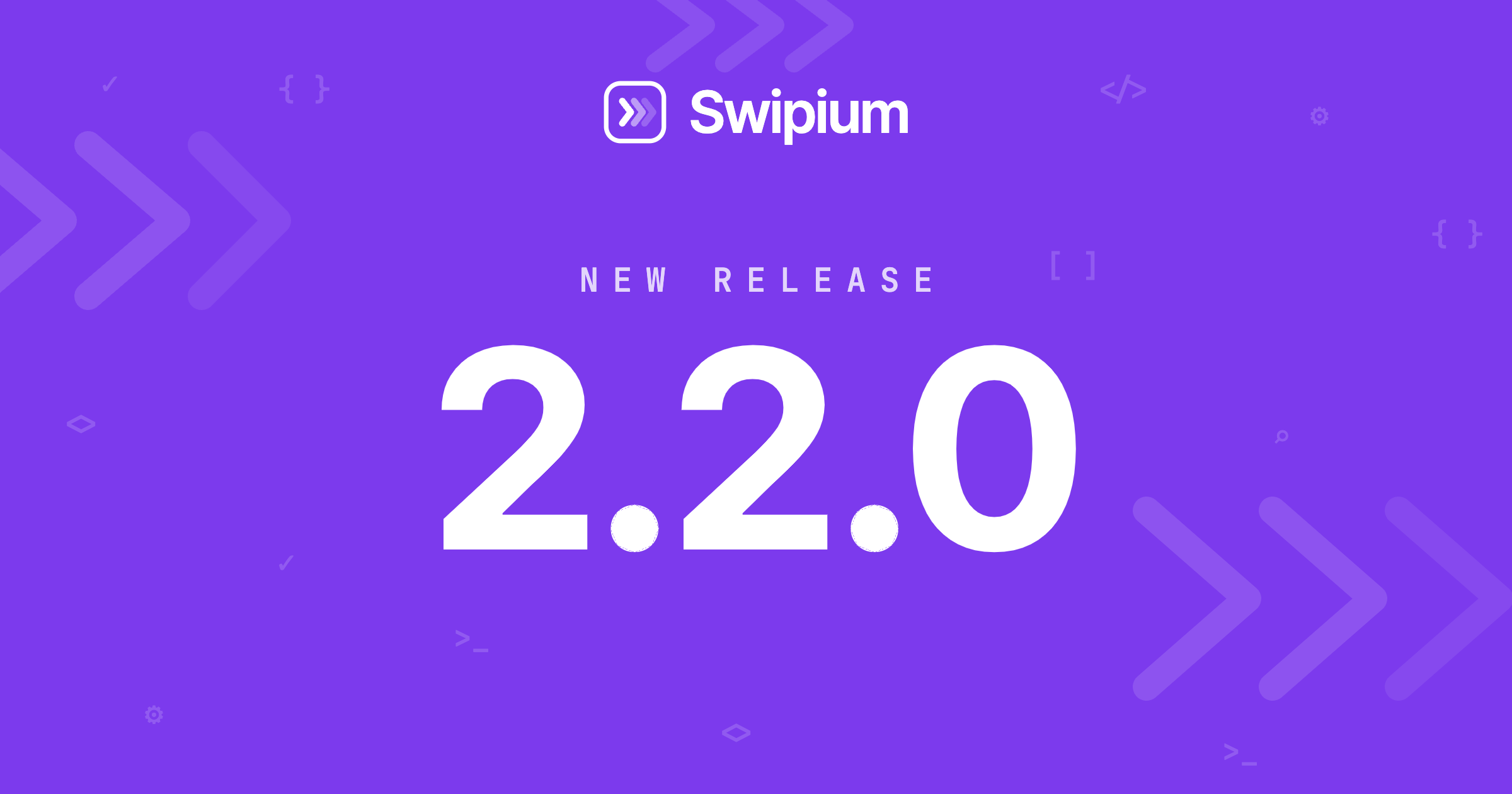 Swipium 2.2.0 new release banner